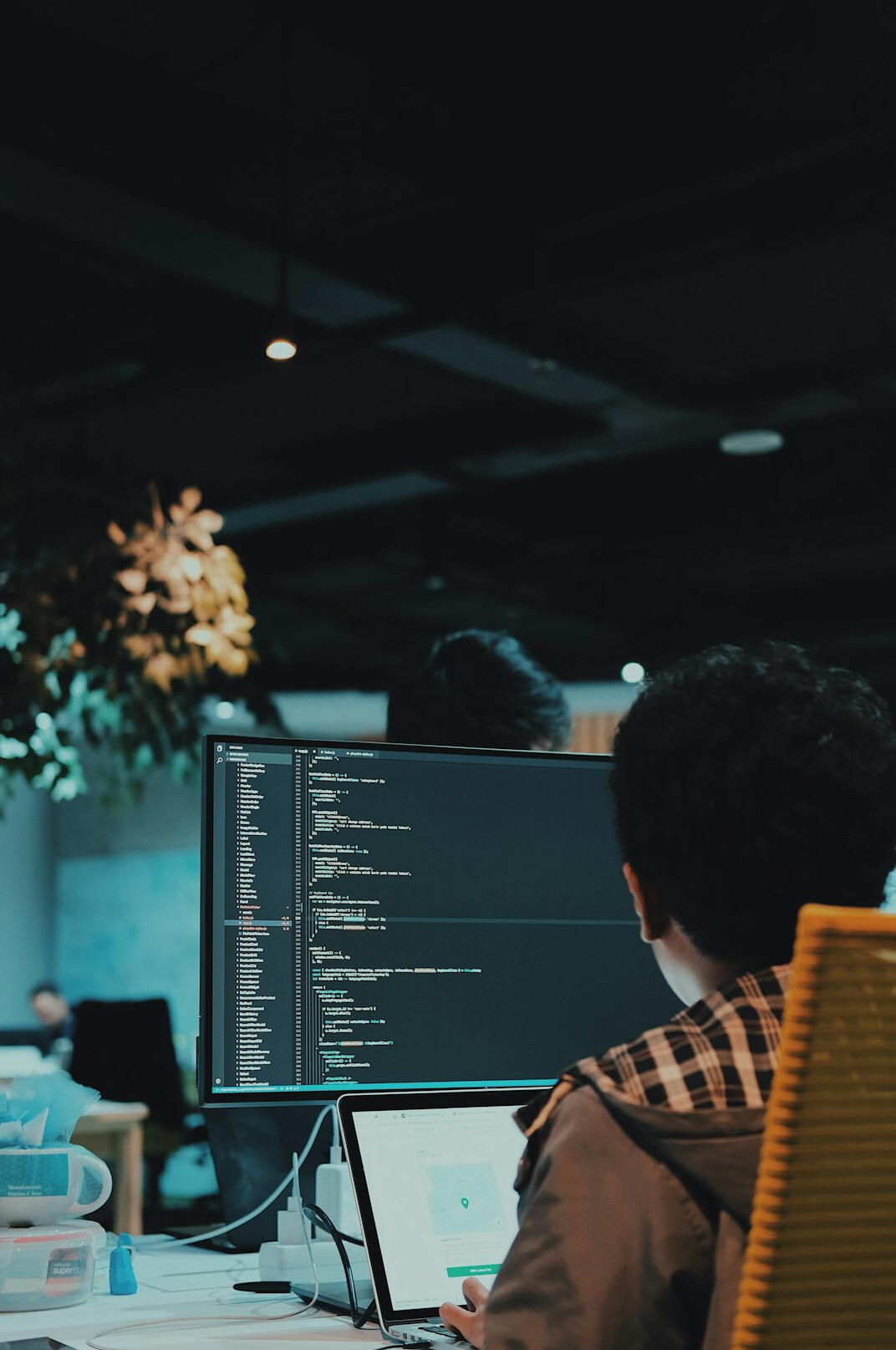 corporate programmers working