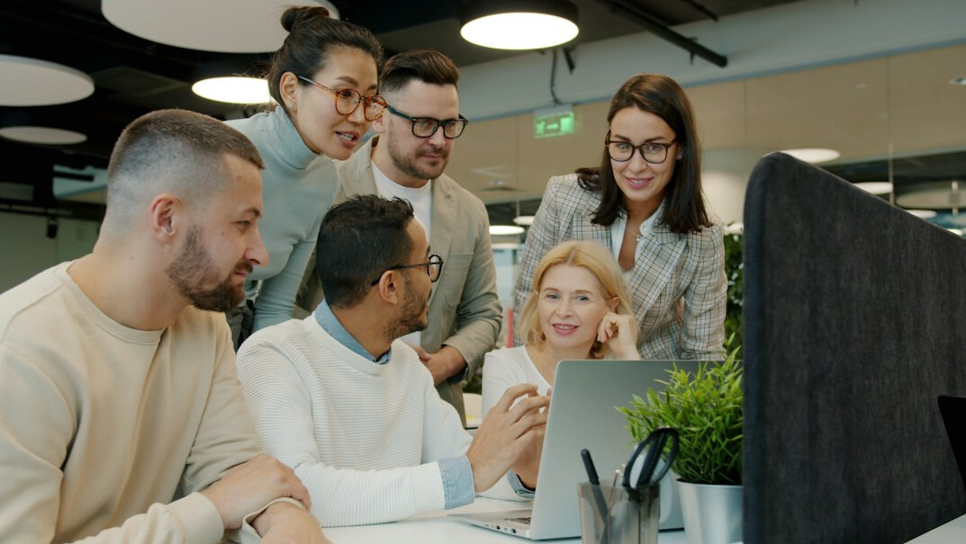 corporate software development team