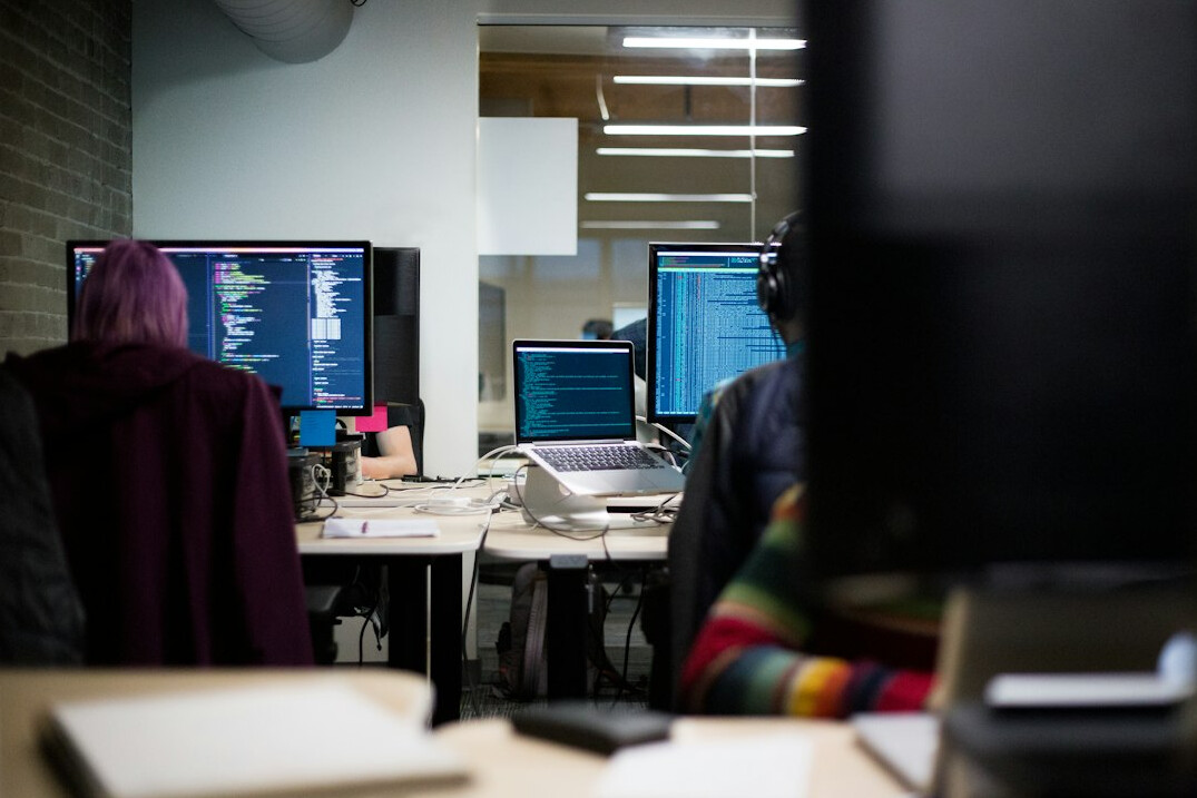 corporate programmers working